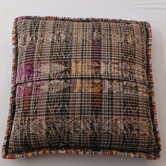 Colorful Patchwork Throw Pillow - Picture 8 of 9